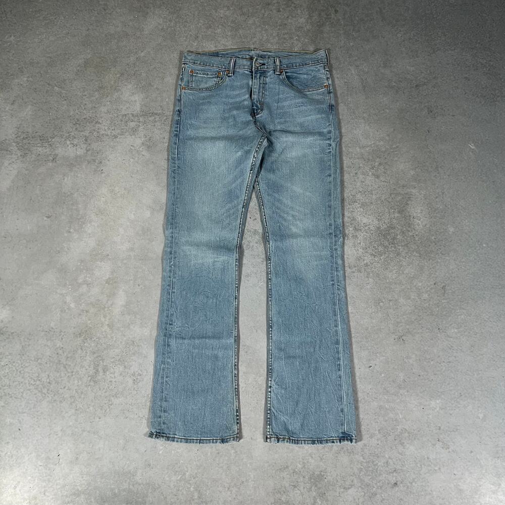 Levis 527 Bootcut Light Wash Jeans Men's Denim Blue Size 34x34